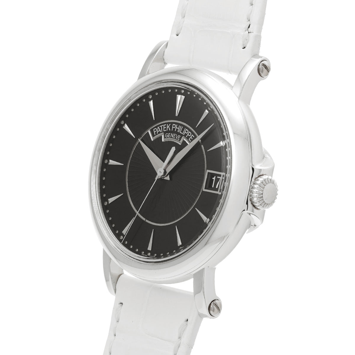 Calatrava Officer 5153G-001 Black PATEK PHILIPPE Men's [Pre-Owned].