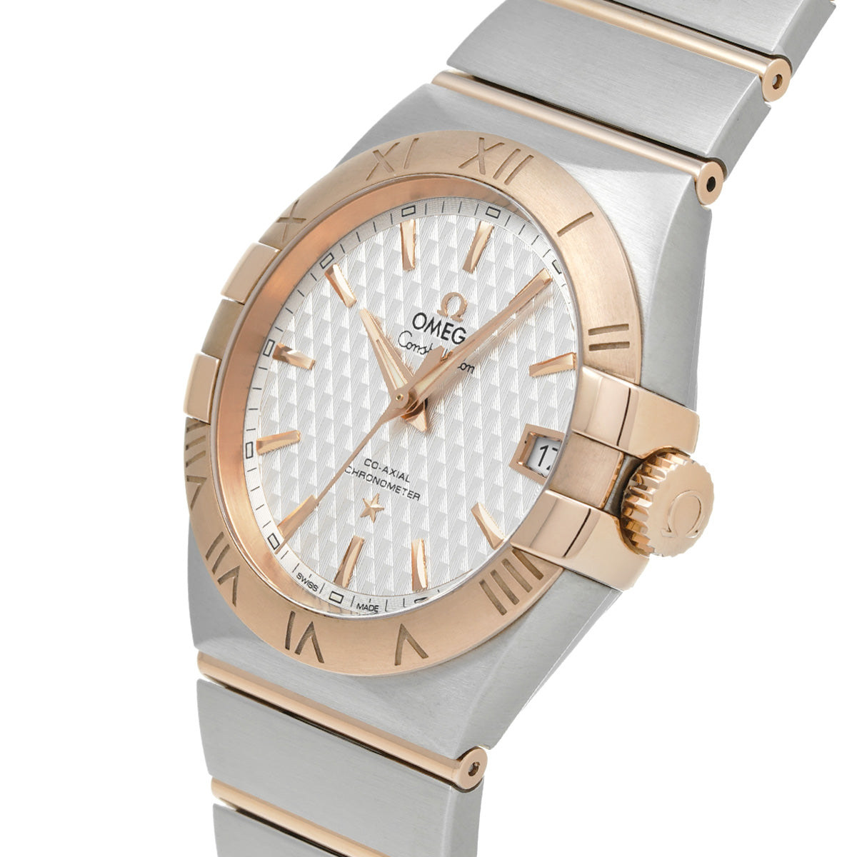Constellation Co-Axial Day Date 123.20.38.21.02.008 Silver OMEGA Men's [Pre-Owned].