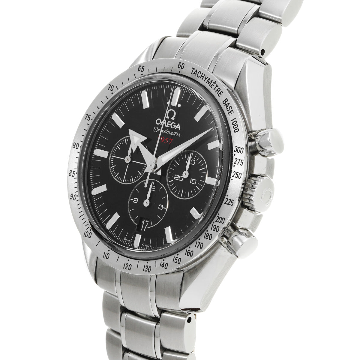 Speedmaster Broad Arrow 1957 Co-Axial 321.10.42.50.01.001 Black OMEGA Men's [Pre-Owned].