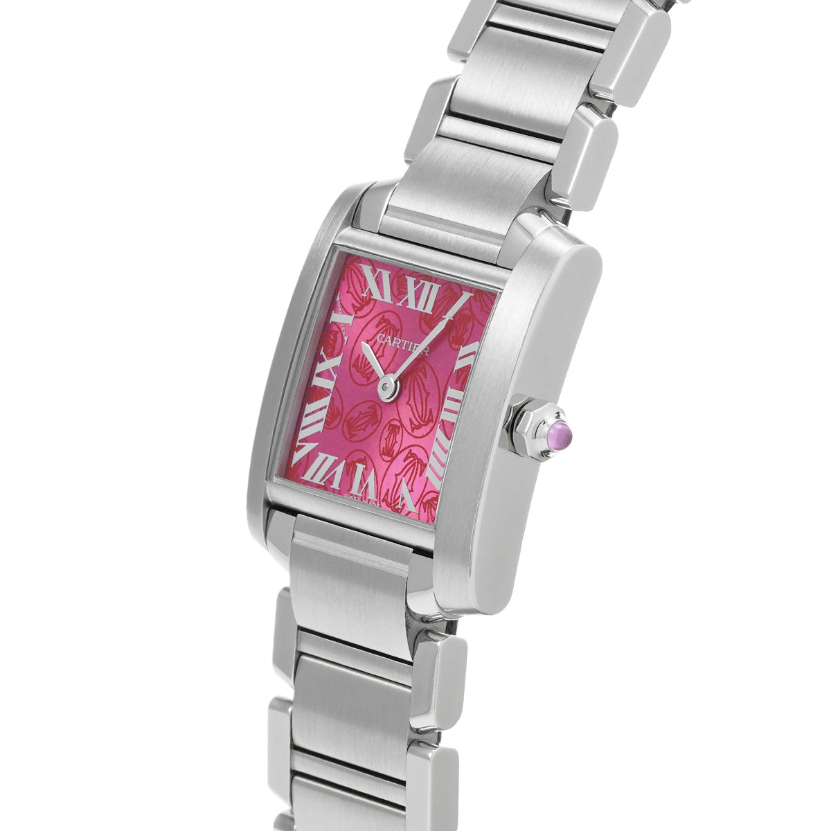 Tank Francaise SM W51030Q3 Raspberry CARTIER Ladies [Pre-owned]