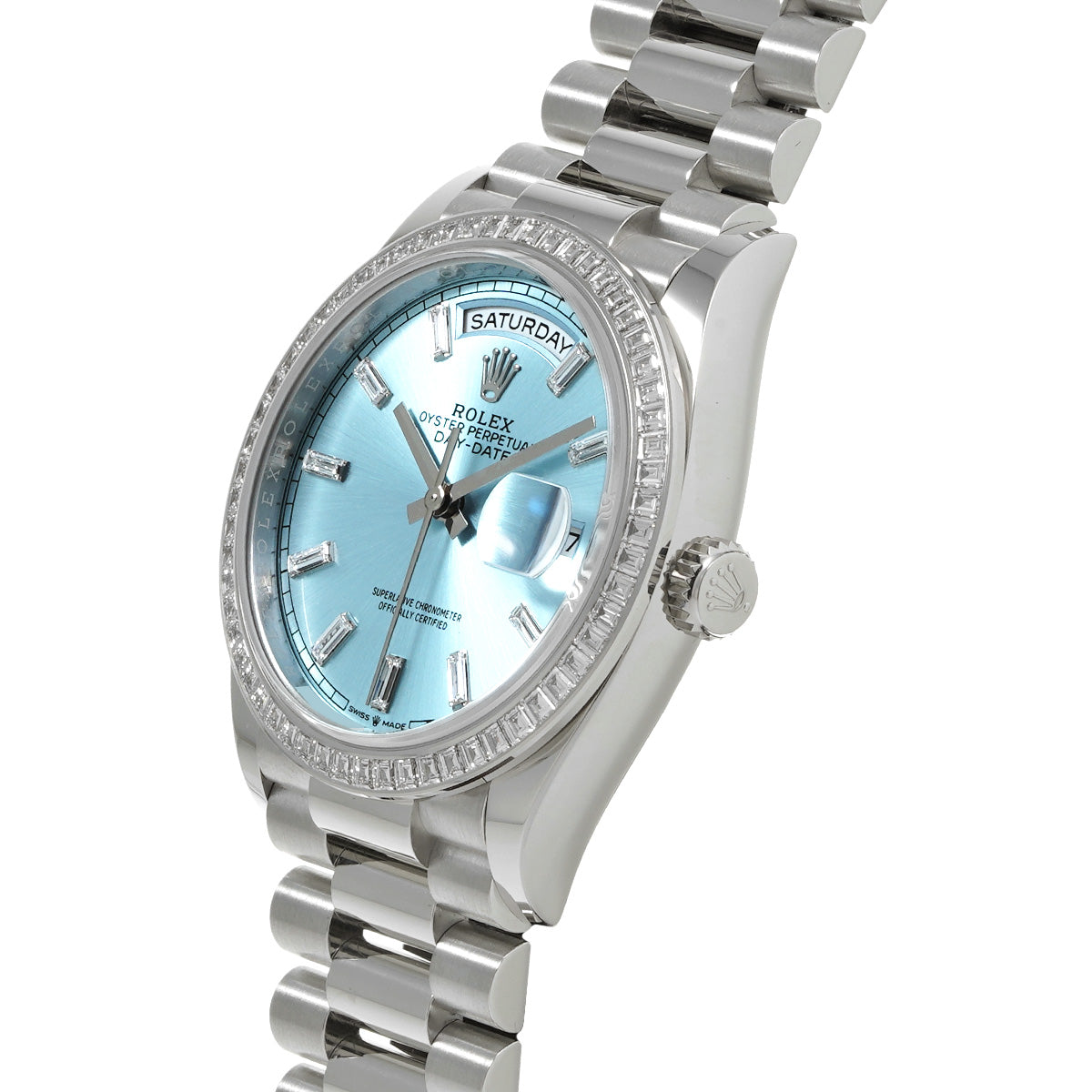 Day Date 36 128396TBR Random Serial Ice Blue/Diamond ROLEX Men's [Pre-Owned].