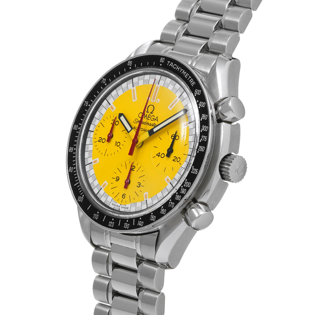 Speedmaster Racing Michael Schumacher 3510.12 Yellow OMEGA Men's [Pre-Owned].