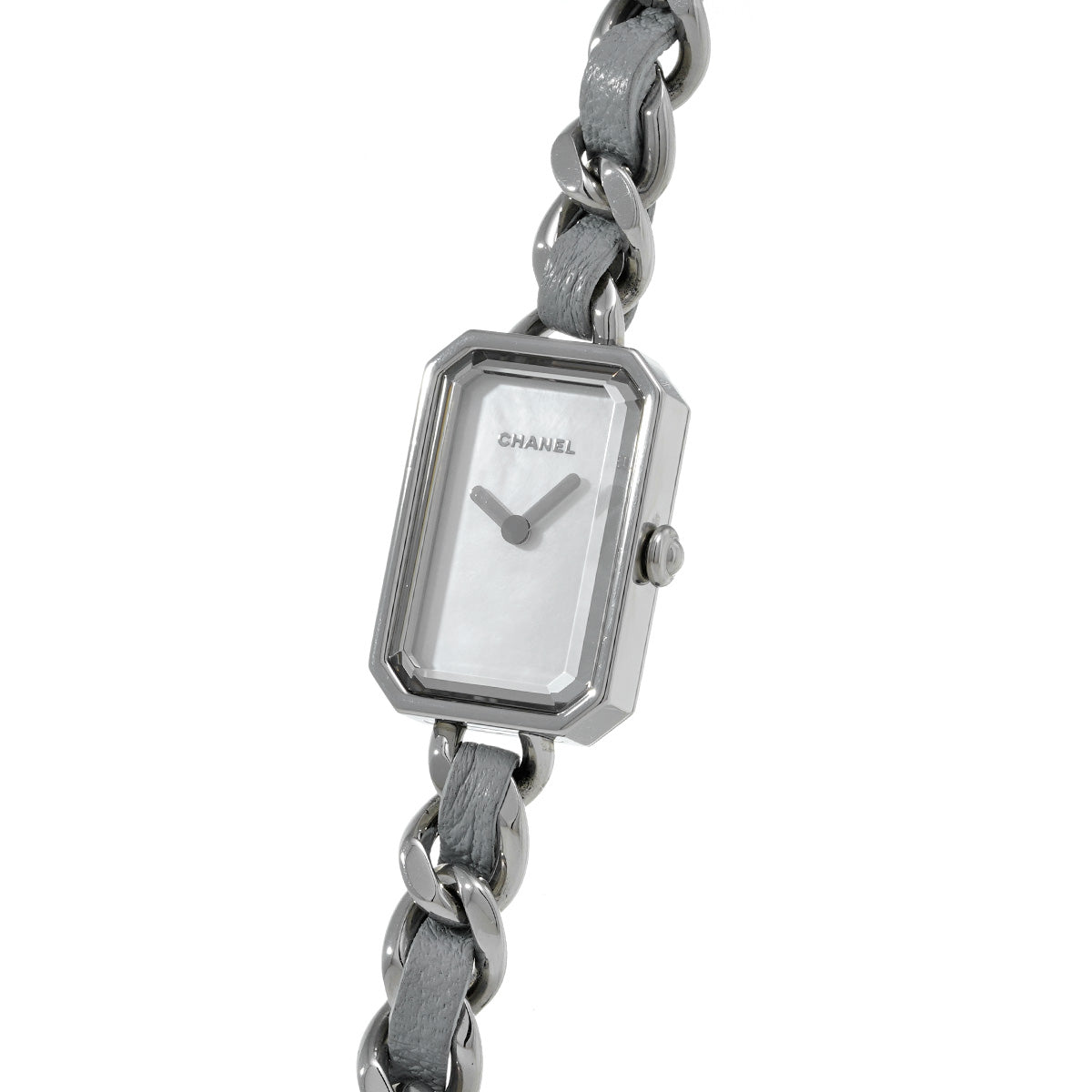 H4327 Premiere Lock White MOP CHANEL Ladies [Pre-owned].