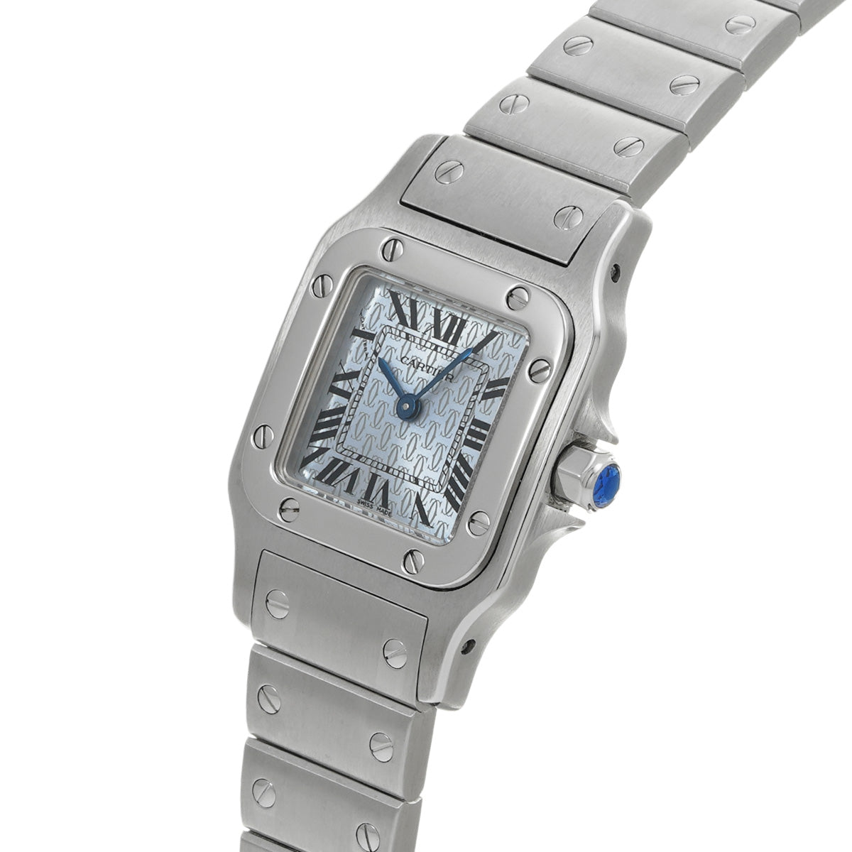Santos Galve SM W20064D6 Blue CARTIER Ladies [Pre-owned]