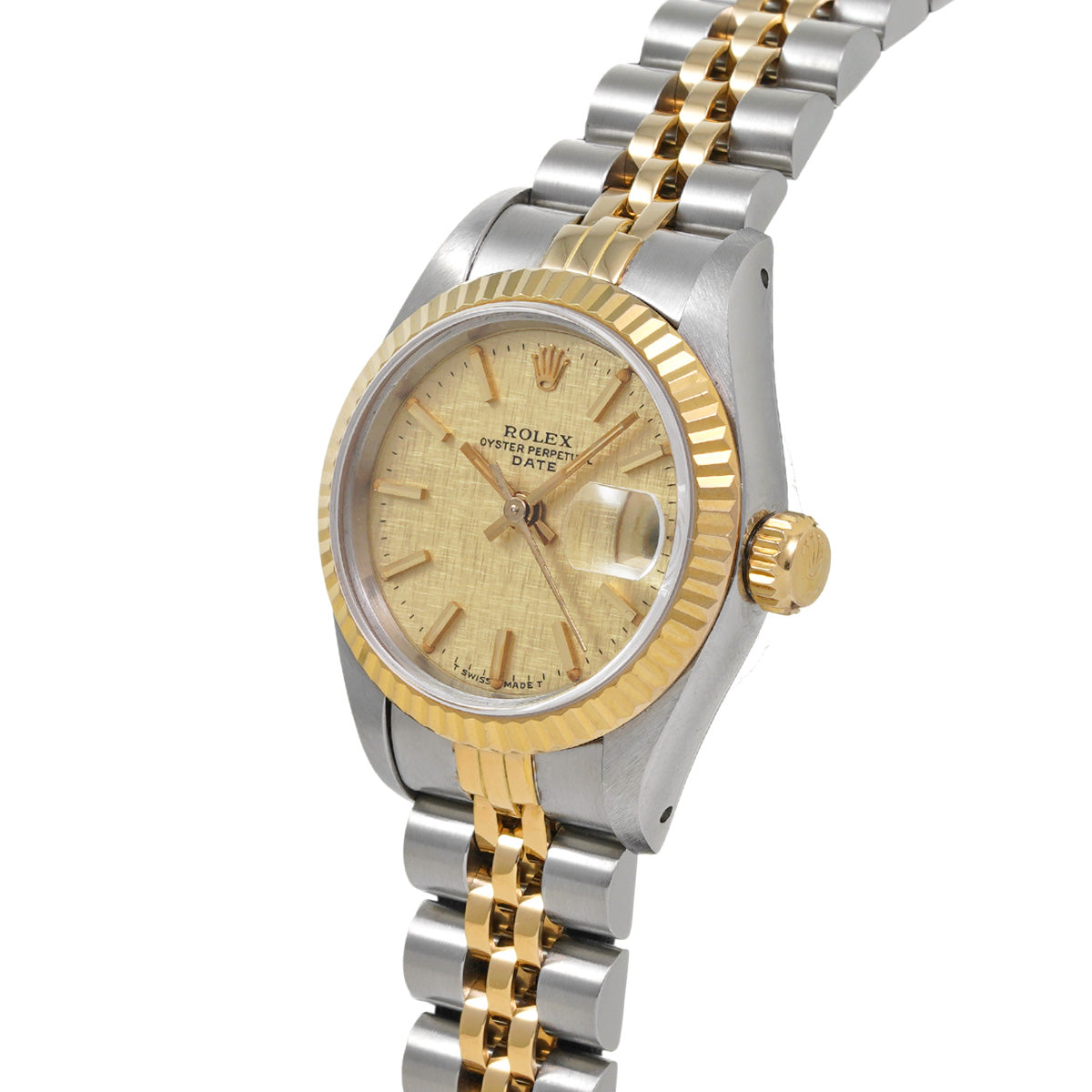 DATE JUST 69173 89th (manufactured circa 1985) Champagne Mosaic ROLEX Ladies [Pre-Owned].