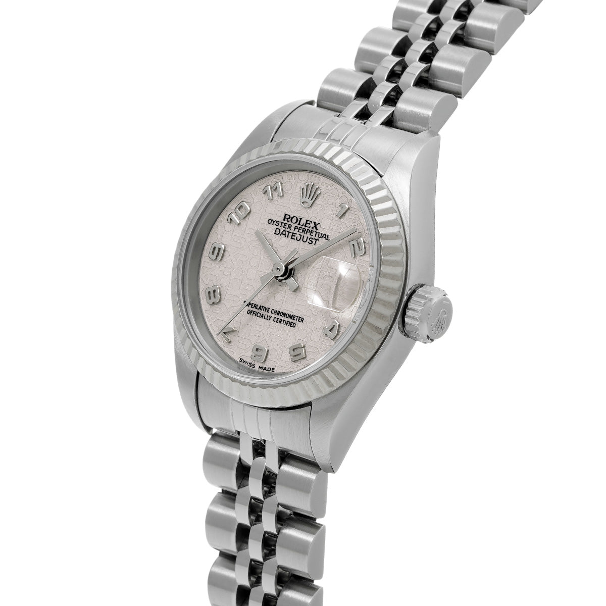 Datejust 79174 Y (manufactured circa 2003) Ivory Computer ROLEX Ladies [Pre-Owned].