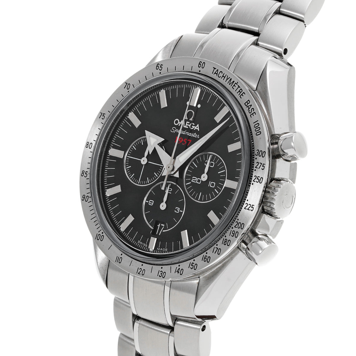 Speedmaster Broad Arrow 1957 Co-Axial 321.10.42.50.01.001 Black OMEGA Men's [Pre-Owned].