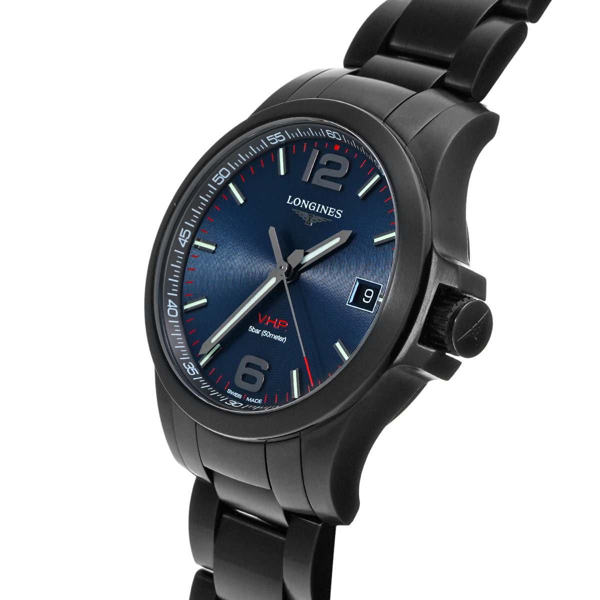 Conquest V.H.P L3.716.2.96.6 Blue LONGINES Men's [Pre-Owned].
