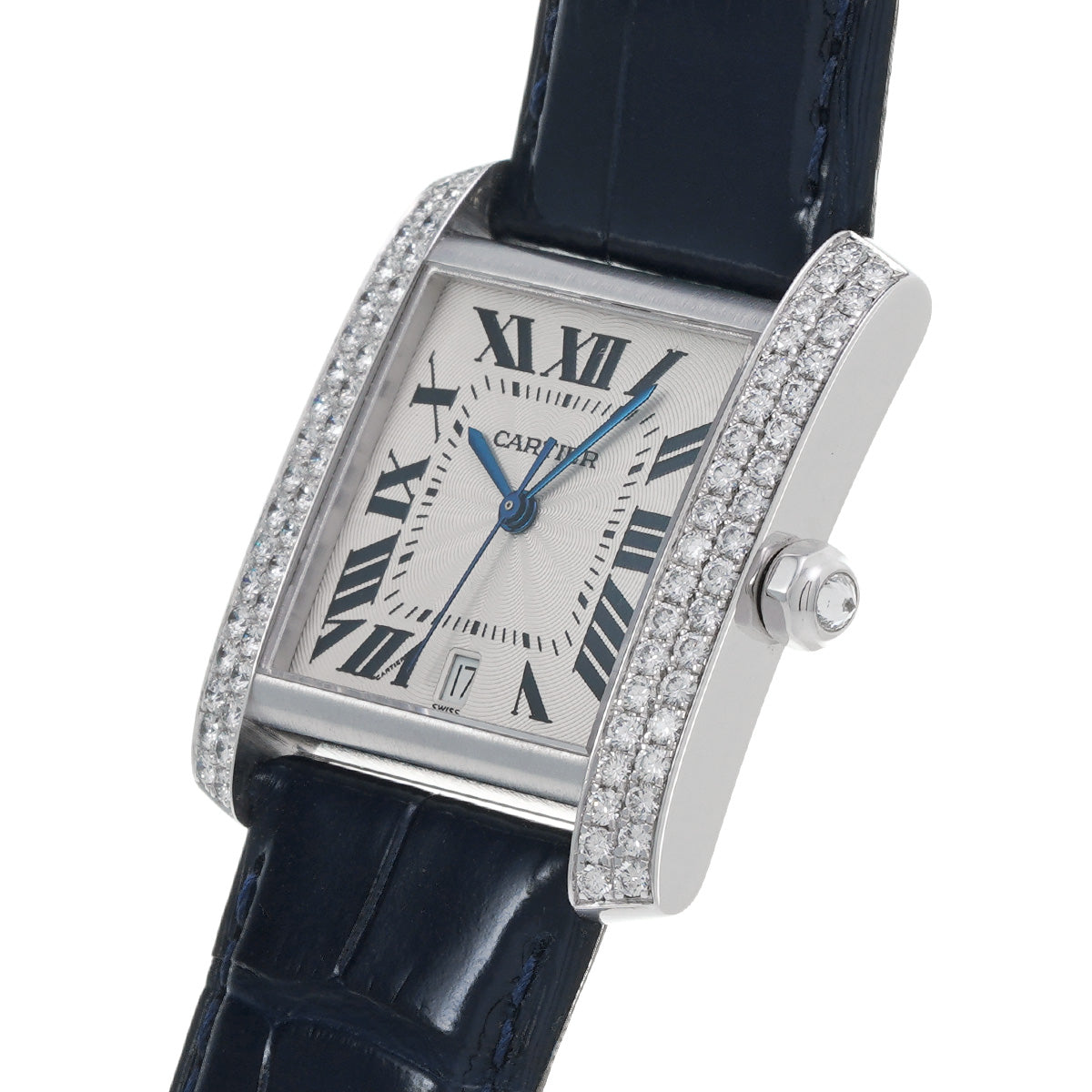 Tank Francaise LM 2366 White CARTIER Ladies [Pre-Owned].