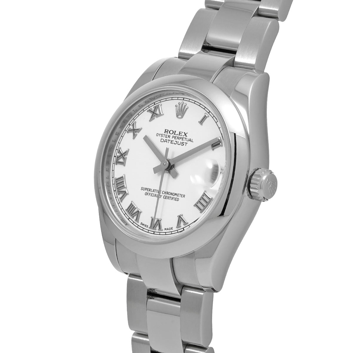 DATE JUST 178240 Z (manufactured circa 2006) White ROLEX Unisex [Pre-Owned].