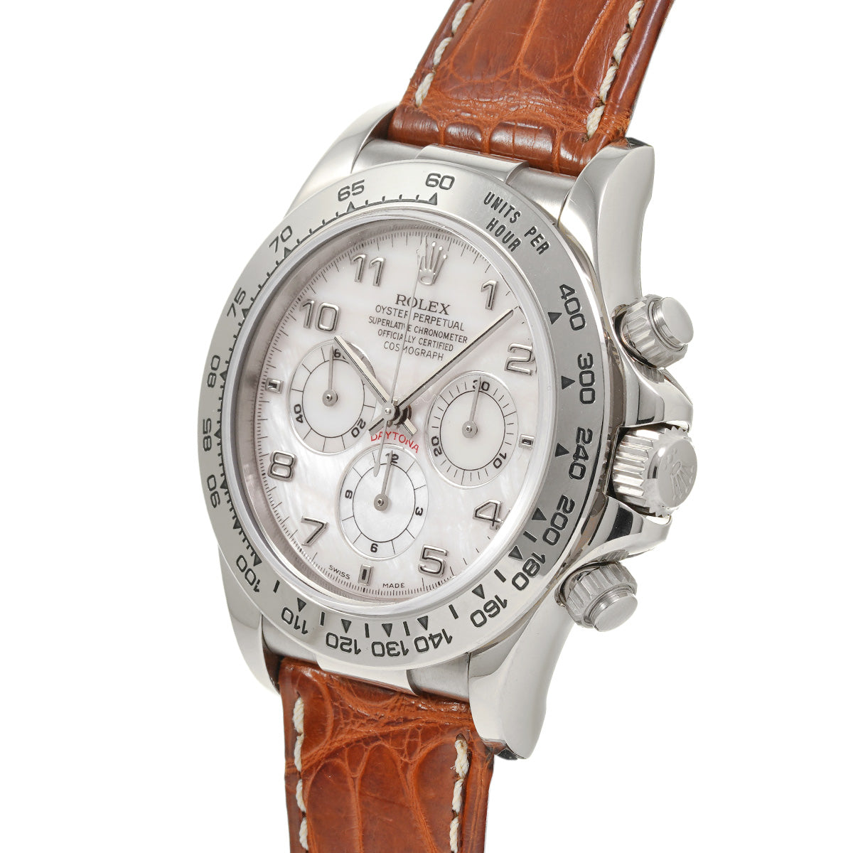 Cosmograph Daytona 116519NA A (manufactured around 1999) White MOP/Diamond ROLEX Men's [Pre-Owned].