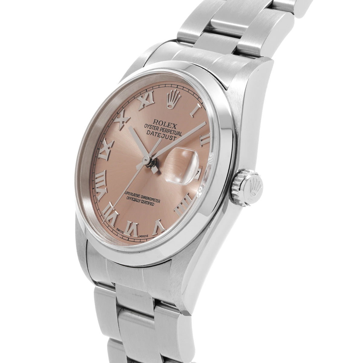 DATE JUST 16200 K (manufactured circa 2002) Pink ROLEX Men's [Pre-Owned].