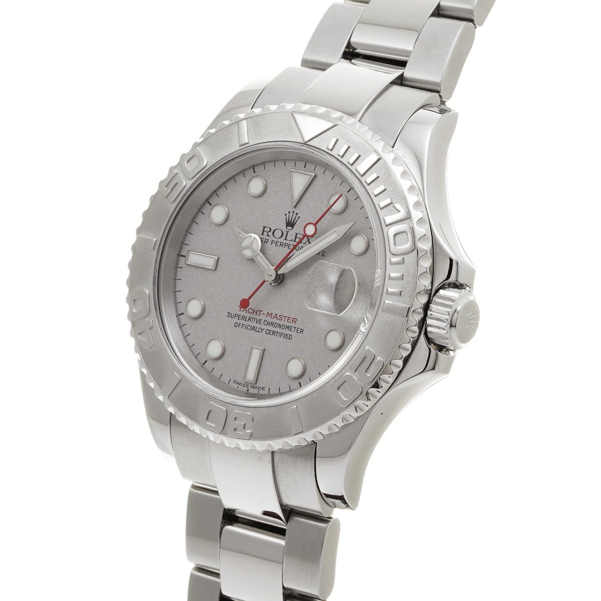 Yacht-Master Rhodium 16622 A (manufactured circa 1999) Gray ROLEX Men's [Pre-Owned].