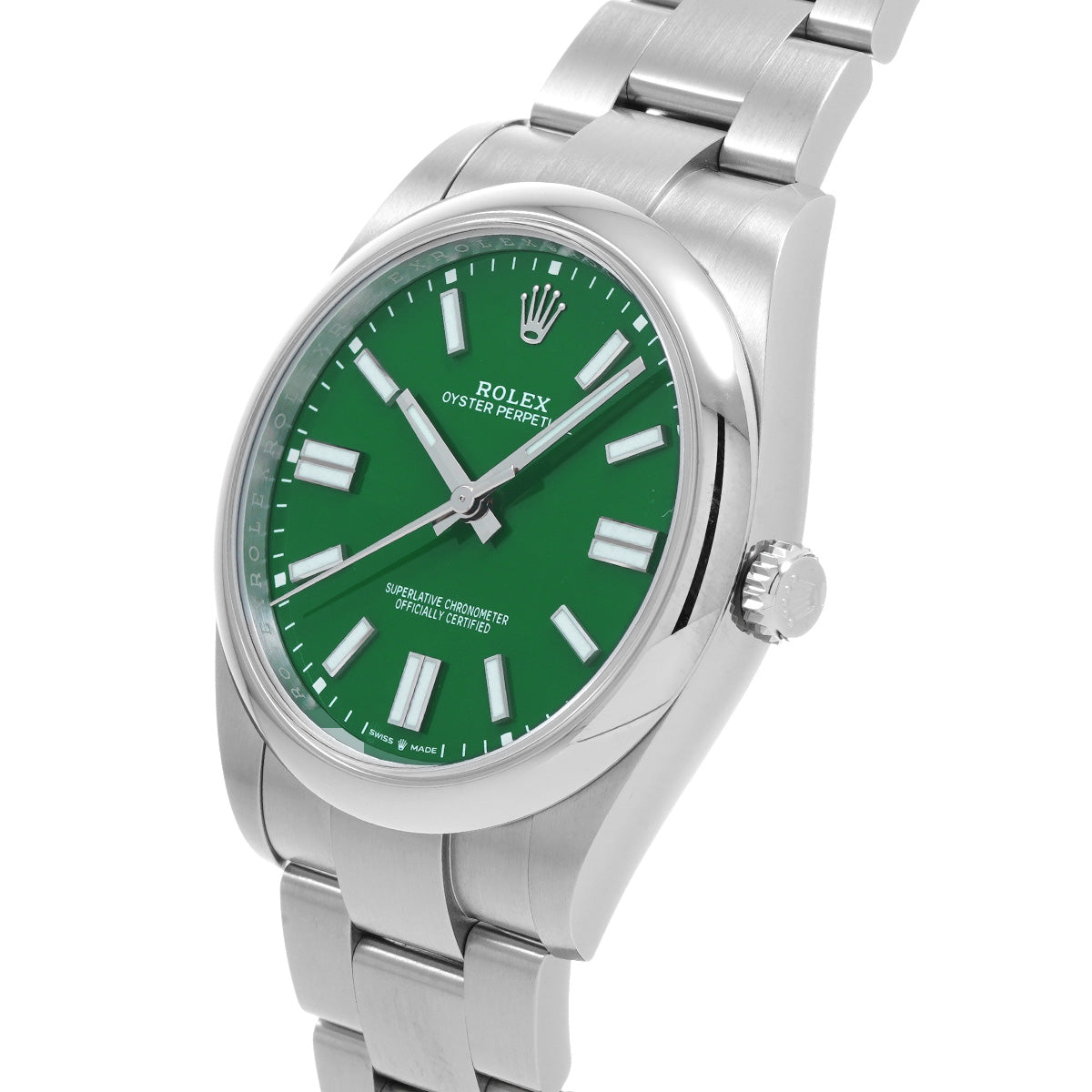 Oyster Perpetual 41 124300 Random Serial Green ROLEX Men's [Pre-Owned].