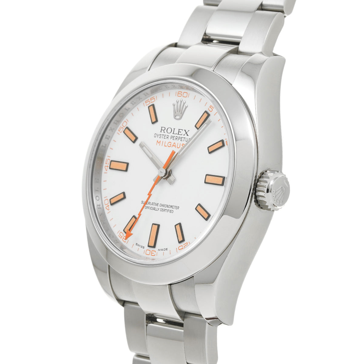 Milgauss 116400 V (made around 2008) White ROLEX Men's [Pre-Owned].