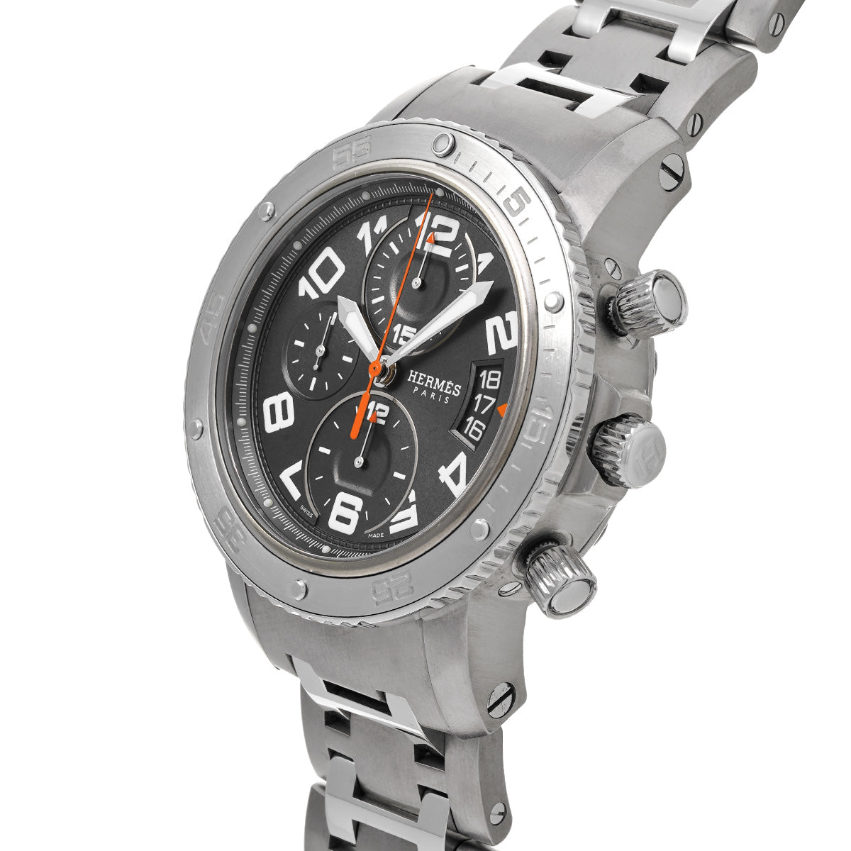 Clipper Diver Chronograph CP2.941 Gray HERMES Men's [Pre-Owned].