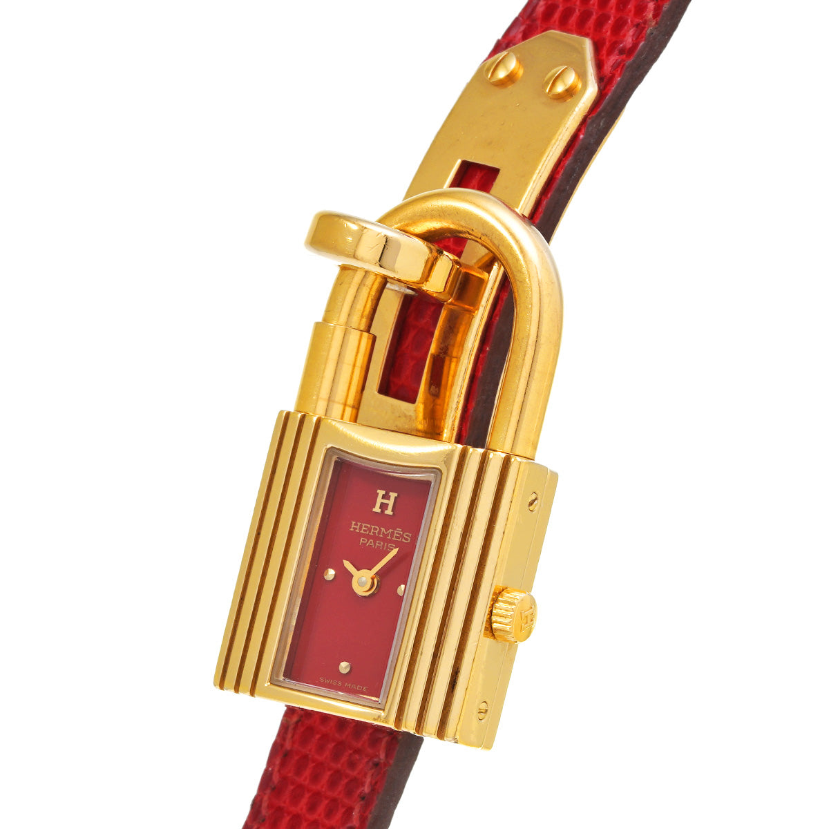 Kelly watch KE1.201 Red HERMES Ladies [Pre-owned].