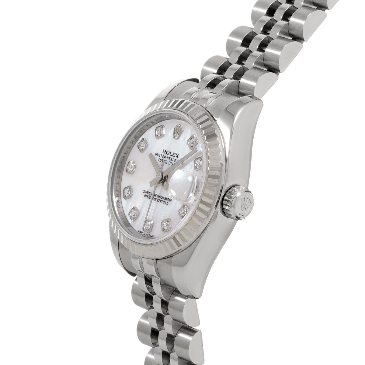 179174NG Datejust G (made around 2010) White MOP/Diamond ROLEX Ladies [Pre-Owned].