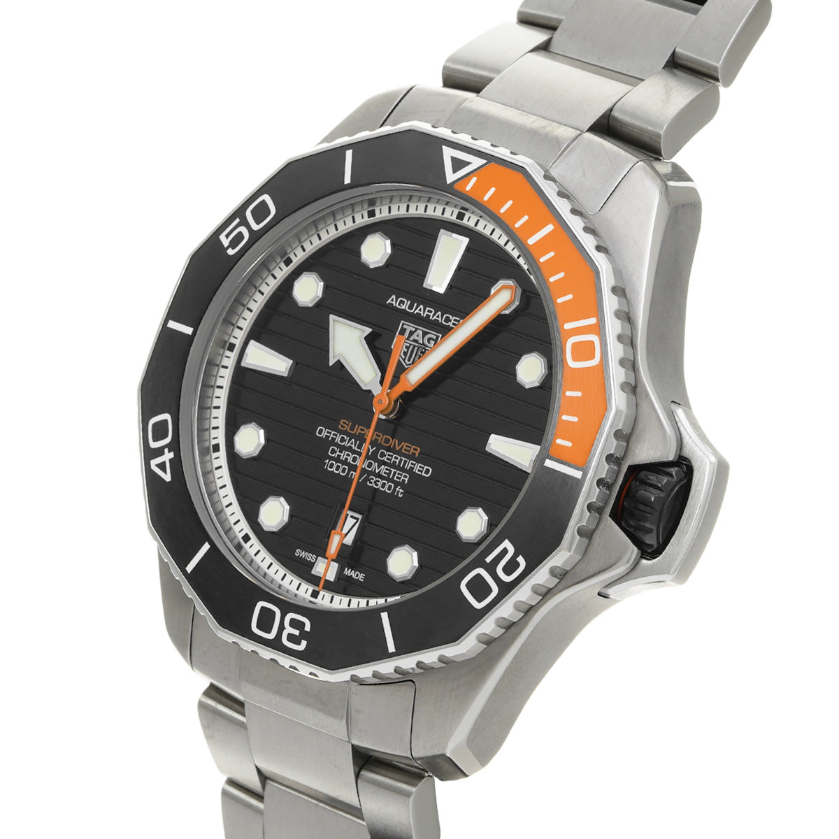 Aquaracer Professional 1000 Super Diver WBP5A8A.BF0619 Black TAG HEUER Men's [Pre-Owned].