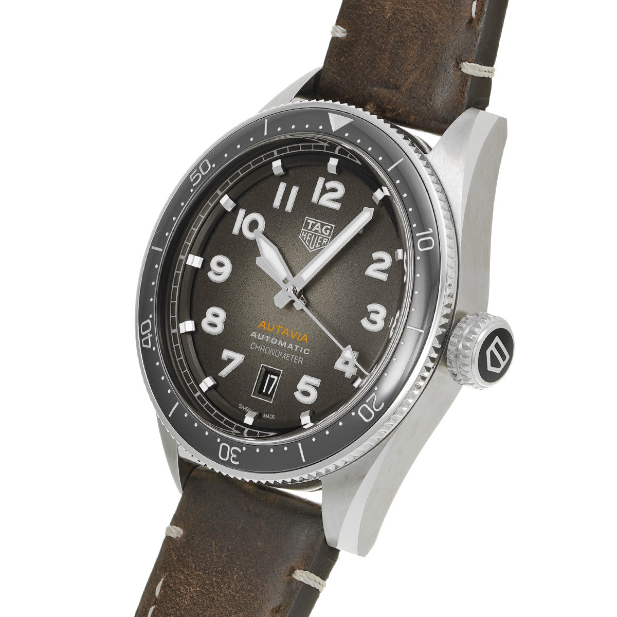 Autavia Calibre 5 Chronometer WBE5114.FC8266 Black TAG HEUER Men's [Pre-Owned].