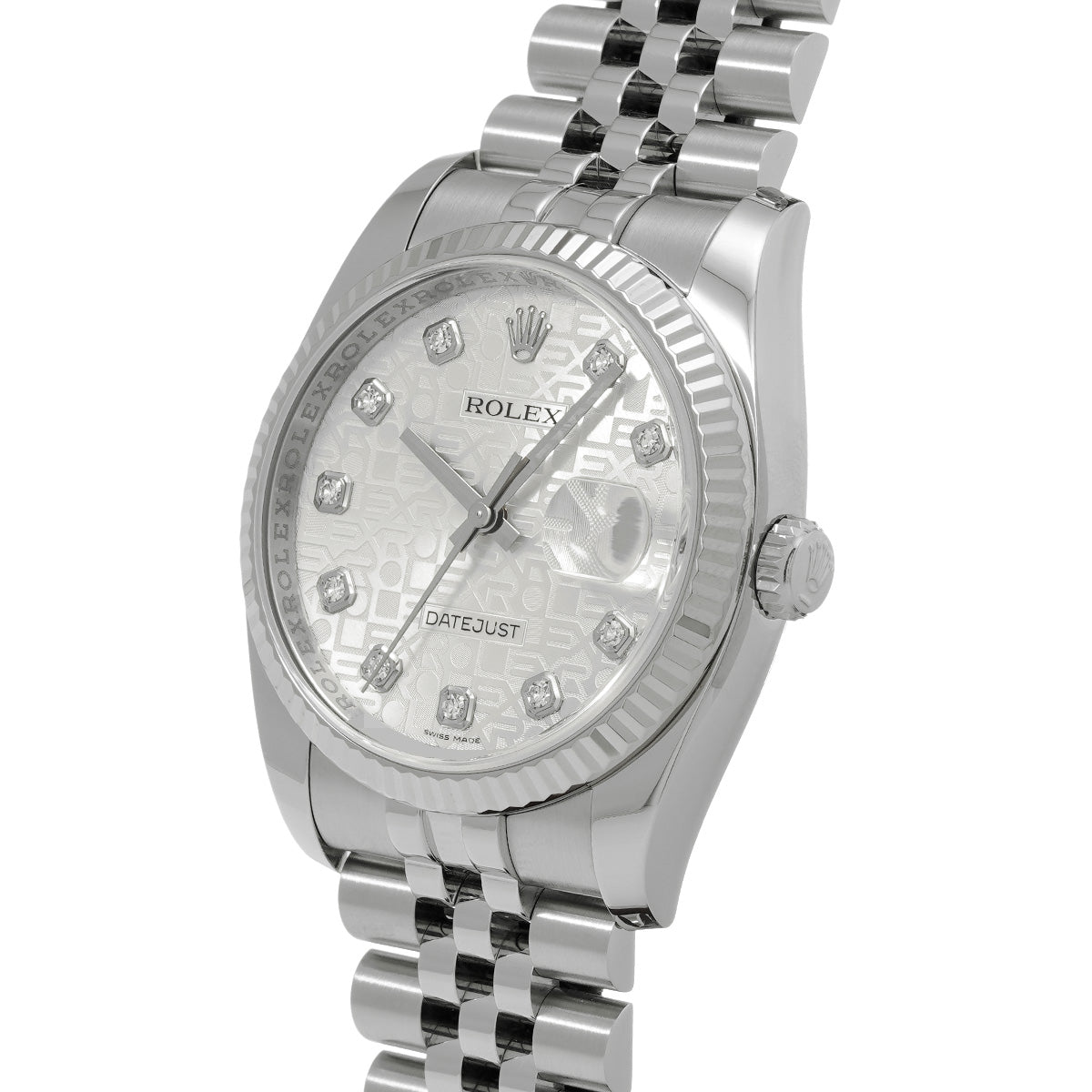 Datejust 36 116234G Random Serial Silver Computer/Diamond ROLEX Men's [Pre-Owned].