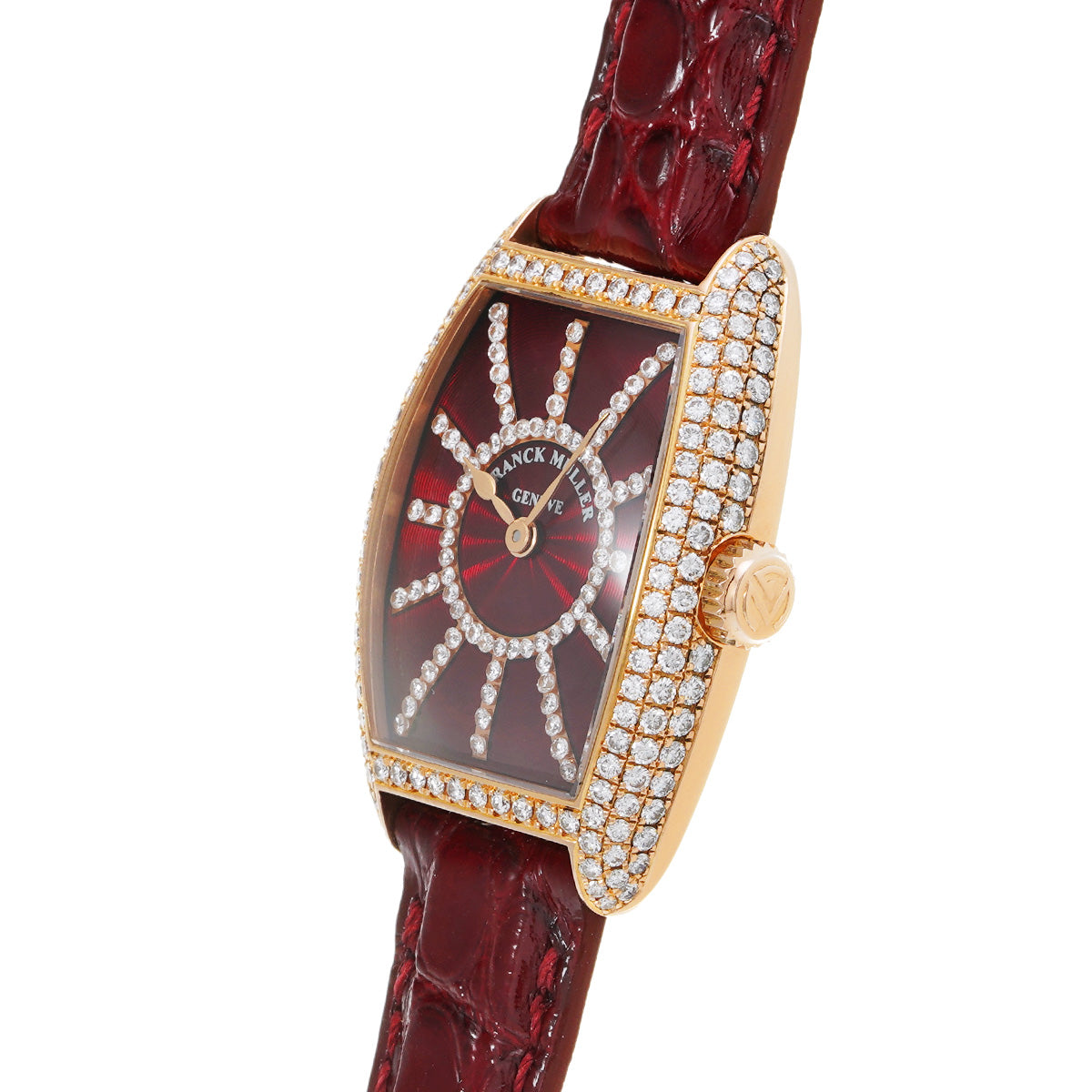 Tonneau Curvex 1750S6PMCD Red/Diamond FRANCK MULLER Men's [Pre-Owned].