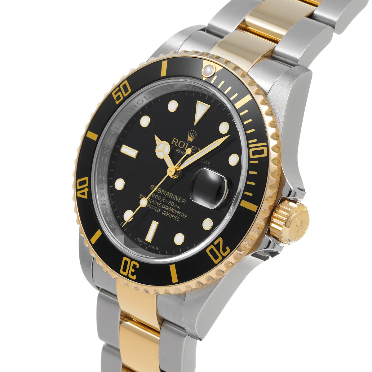 Submariner Date 16613LN M (manufactured around 2007) Black ROLEX Men's [Pre-Owned].