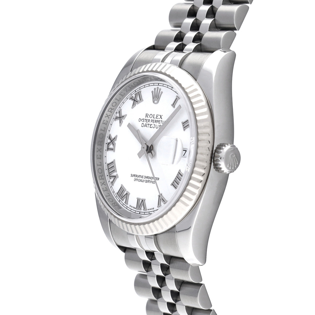 DATE JUST 116234 M (made around 2008) White ROLEX Men's [Pre-Owned].