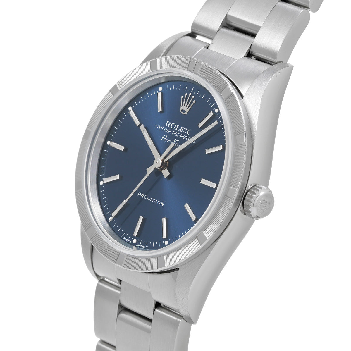 Air-King 14010 U (manufactured circa 1997) Blue ROLEX Men's [Pre-owned].