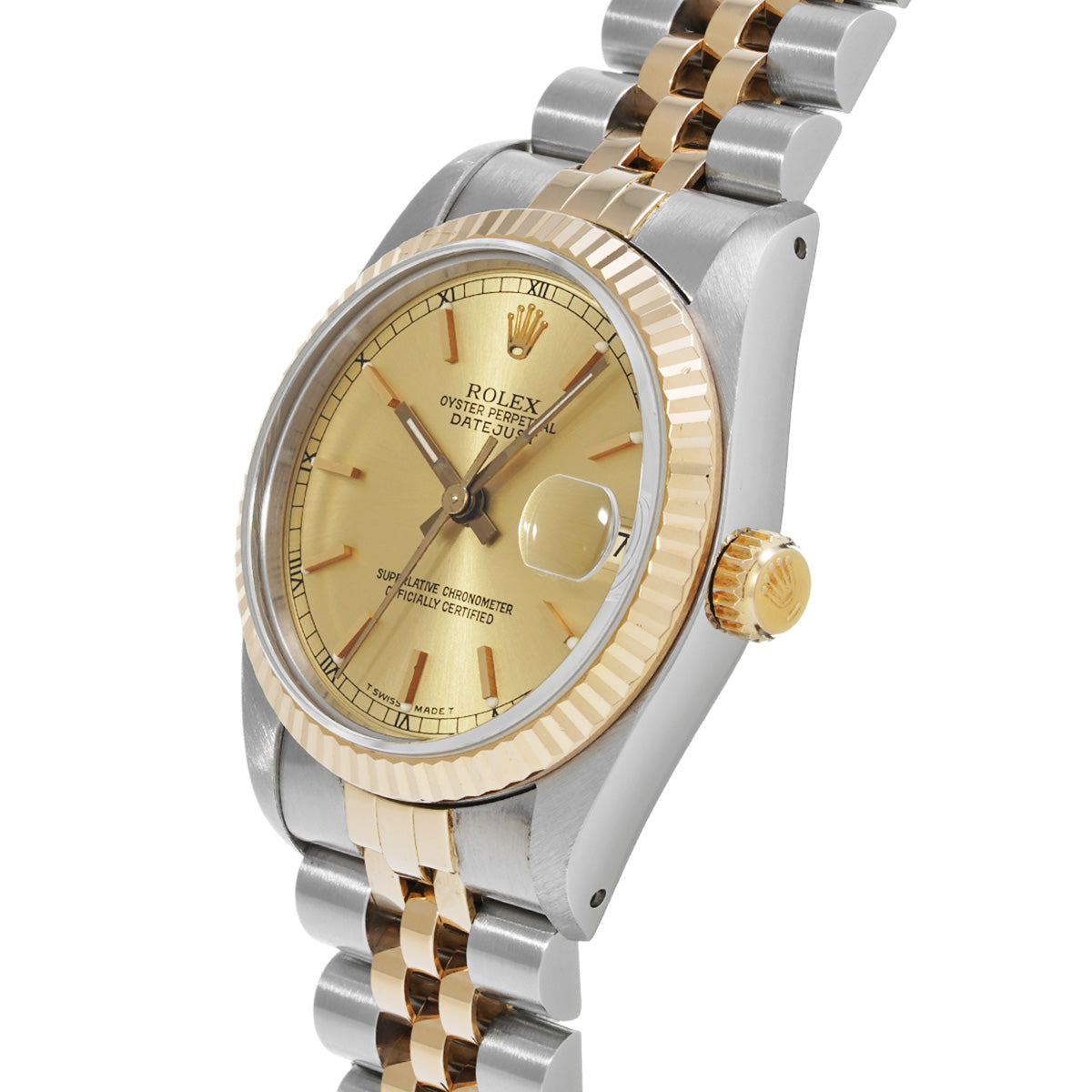 Datejust 68273 E (manufactured circa 1990) Champagne ROLEX Unisex [Pre-Owned].