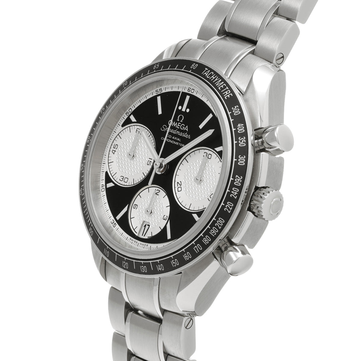 Speedmaster Racing Co-Axial 326.30.40.50.01.002 Black/Silver OMEGA Men's [Pre-Owned].