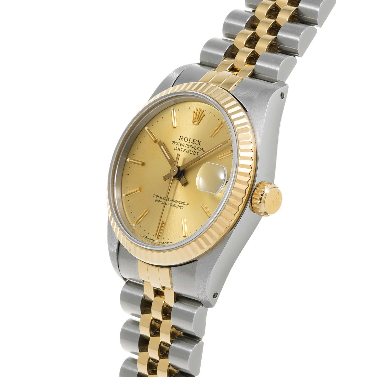 Datejust 68273 L (manufactured circa 1990) Champagne ROLEX Unisex [Pre-Owned].