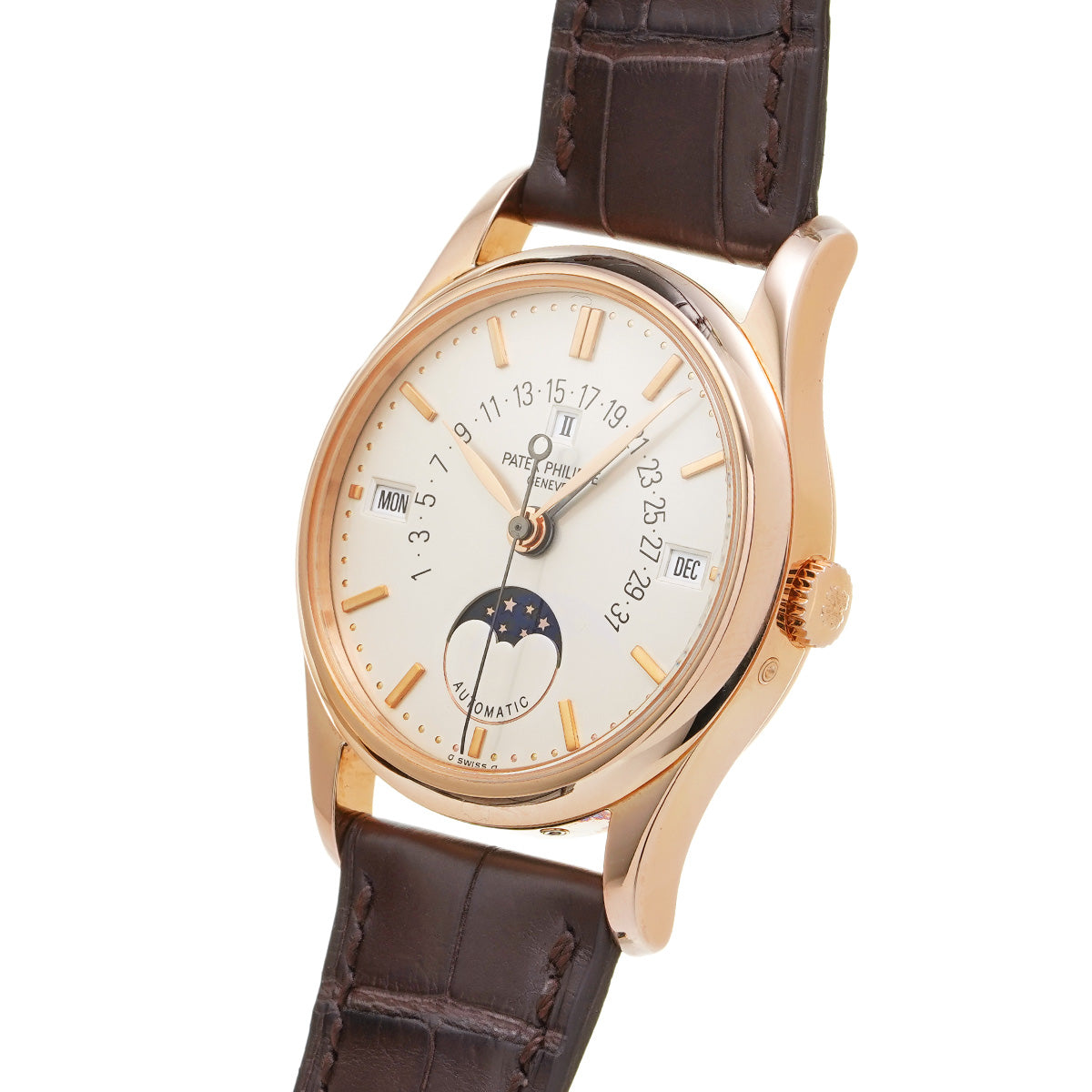 Perpetual Calendar Moonphase Retrograde 5050R-001 Silver PATEK PHILIPPE Men's [Pre-Owned].