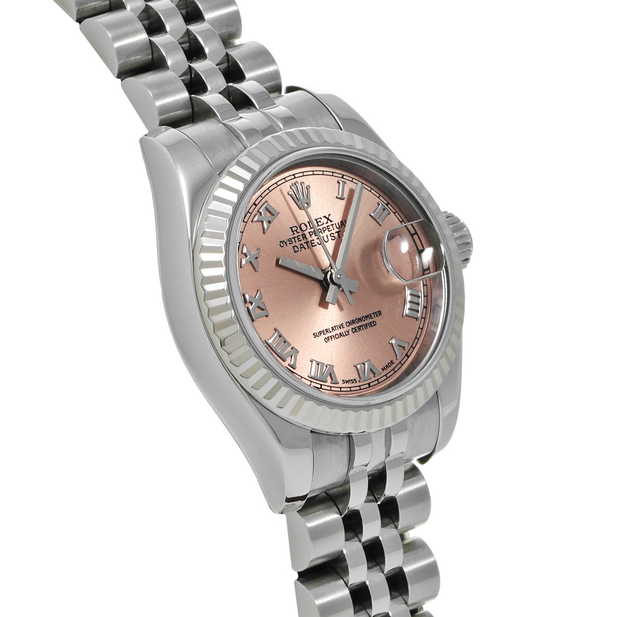 DATE JUST 179174 D (manufactured circa 2006) Pink ROLEX Ladies [Pre-Owned].