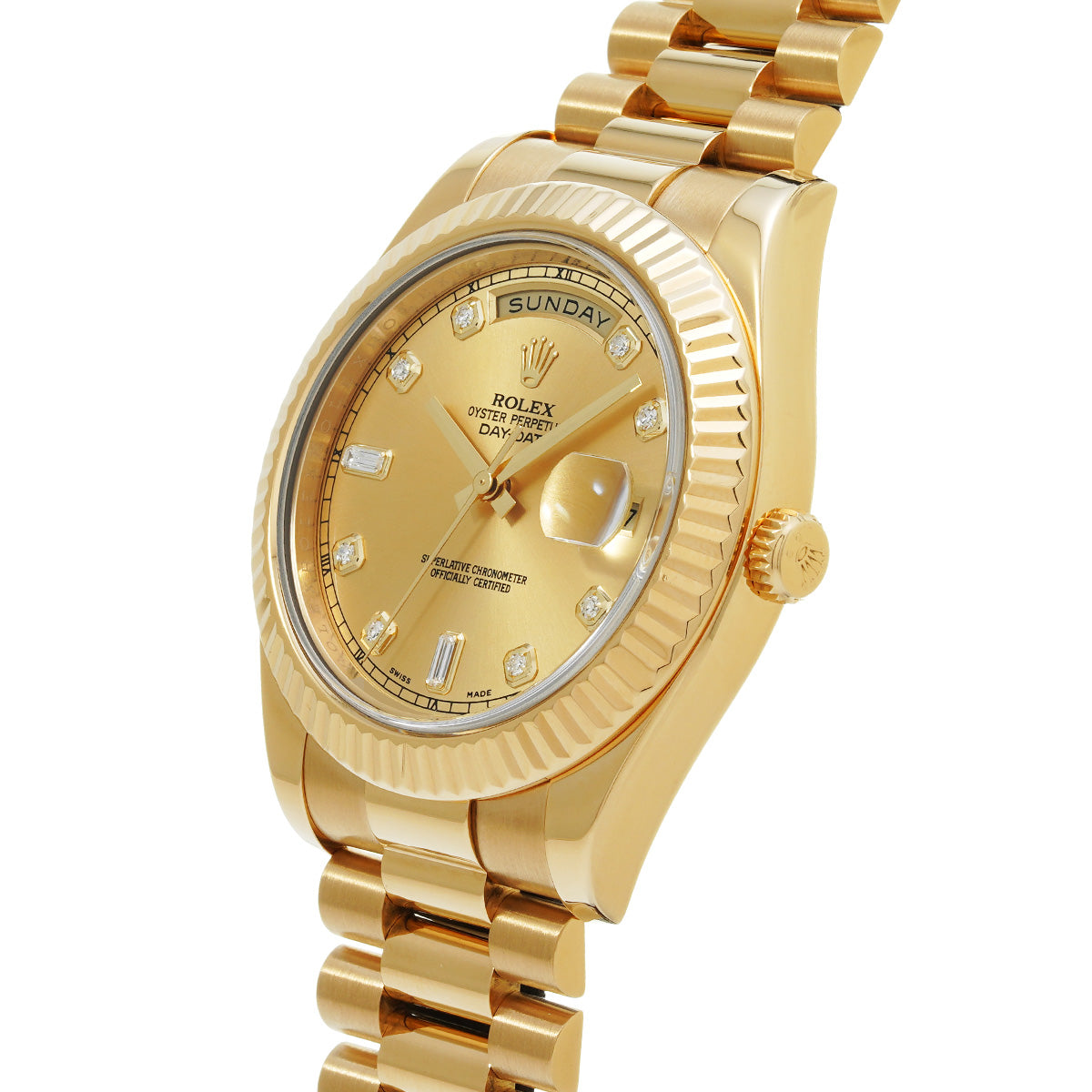 Day-Date II 218238A Random Serial Champagne/Diamond ROLEX Men's [Pre-Owned].