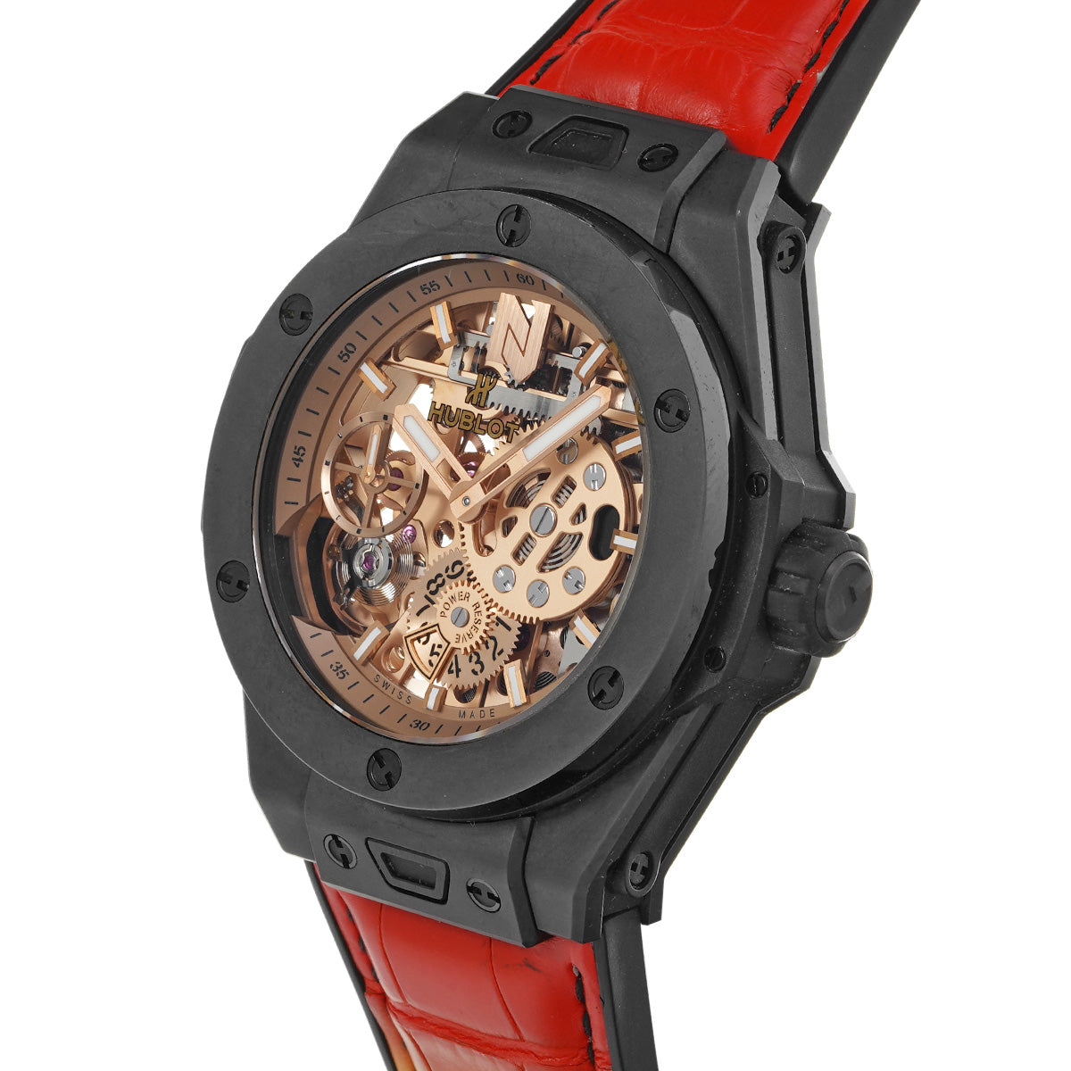 Big Bang Mecha-10 Nicky Jam Ceramic 414.CI.4010.LR.NJA18 Skeleton HUBLOT Men's [Pre-owned]