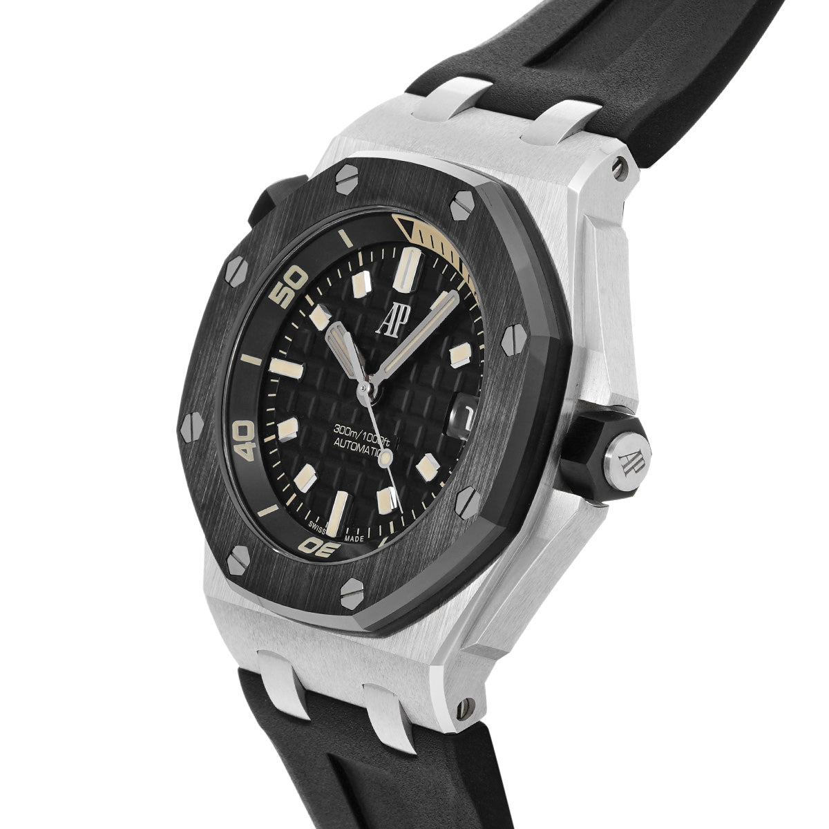 Royal Oak Offshore Diver 15720CN.OO.A002CA.01 Black AUDEMARS PIGUET Men's [Pre-owned]