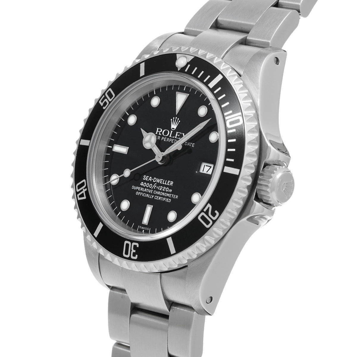 Sea-Dweller 16600 U (manufactured circa 1997) Black ROLEX Men's [Pre-Owned].