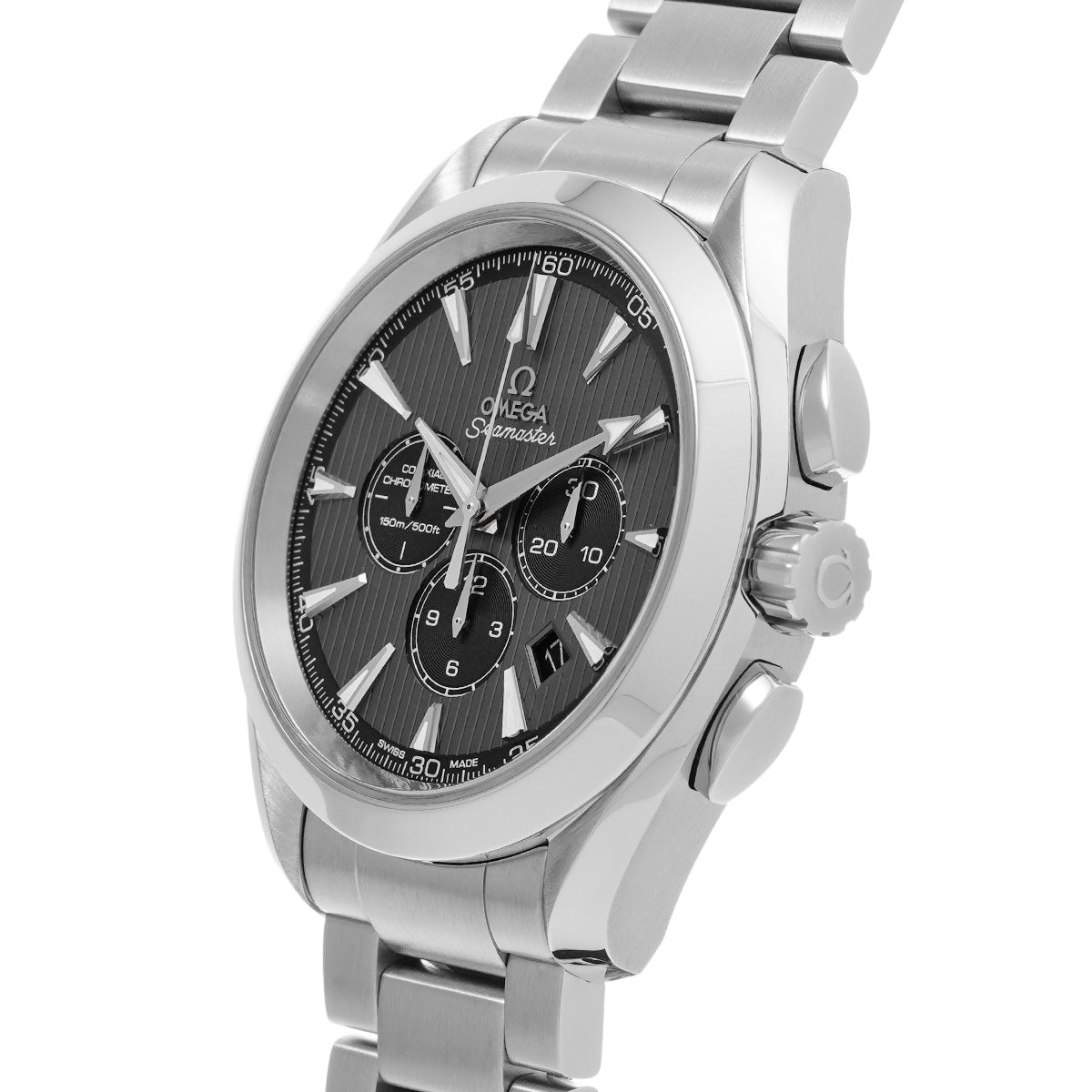 Seamaster Aqua Terra Co-Axial Chronograph 231.10.44.50.06.001 Gray/Black OMEGA Mens [Pre-owned]
