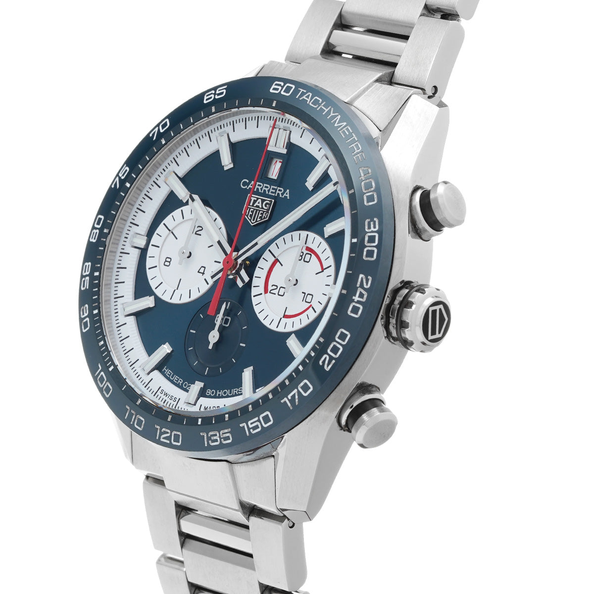 CARRERA Sport Chronograph 160th Anniversary Limited Edition Calibre 02 CBN2A1E.BA0643 Blue/White TAG HEUER Mens [Pre-Owned]
