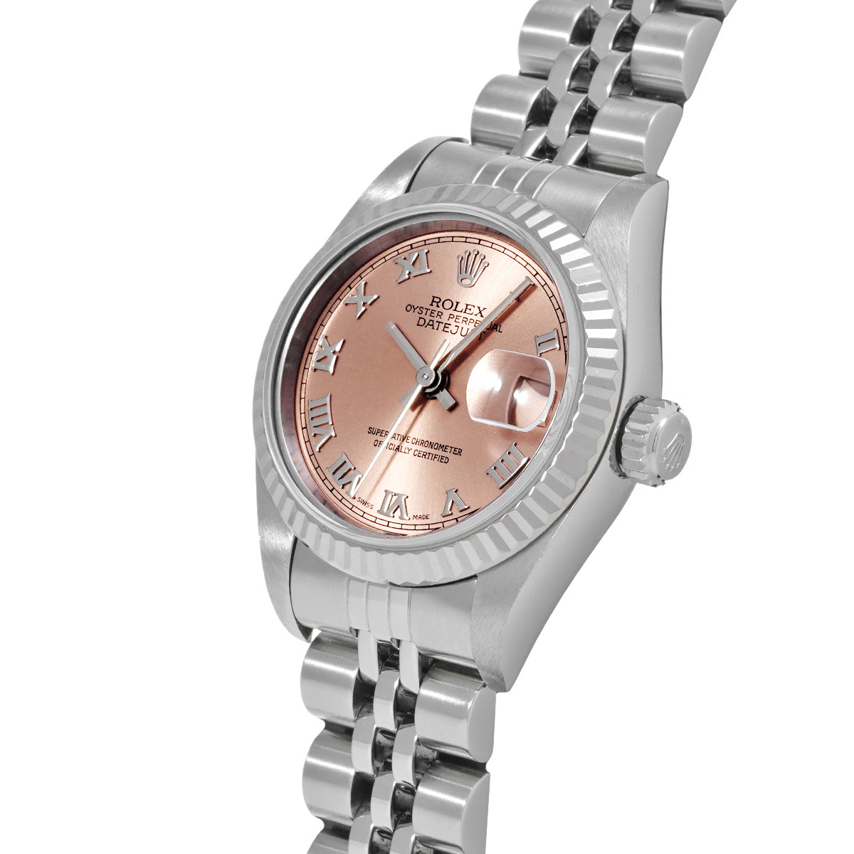 DATE JUST 69174 T (manufactured circa 1996) Pink ROLEX Ladies [Pre-Owned].