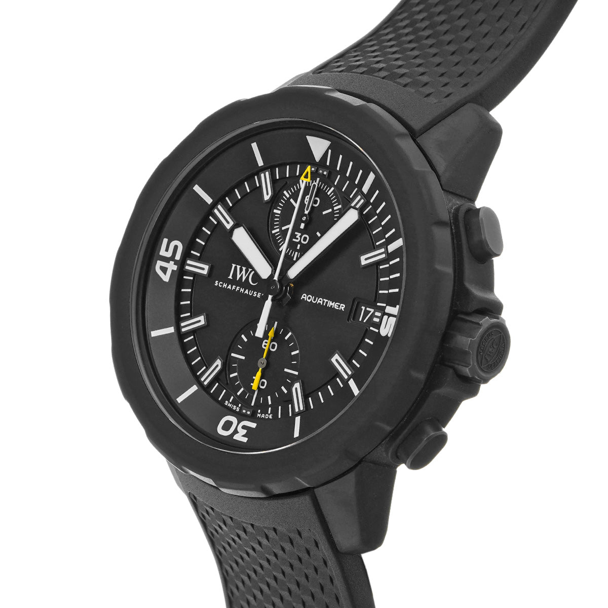 Aquatimer Chronograph Galapagos Island IW379502 Black IWC Men's [Pre-Owned]