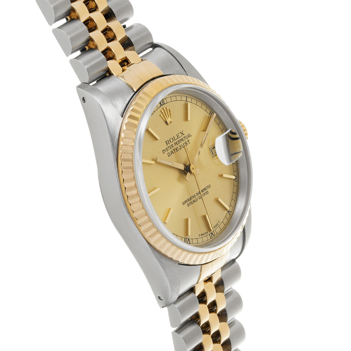 Datejust 16233 L (manufactured circa 1988) Champagne ROLEX Men's [Pre-Owned].