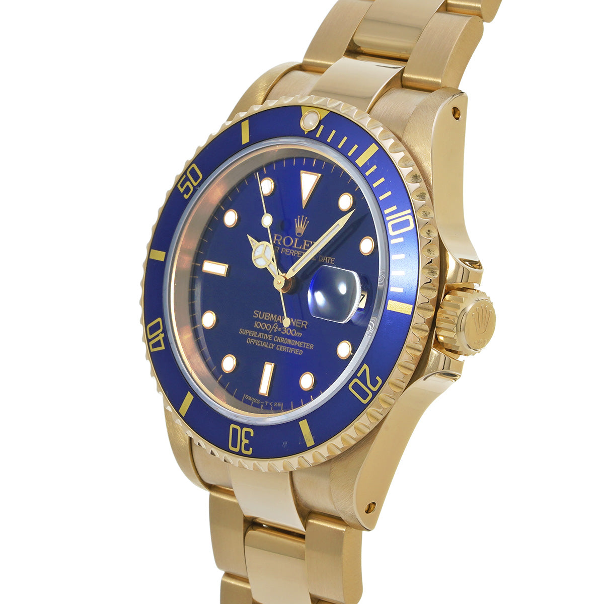Submariner Date 16618LB S (manufactured circa 1993) Blue ROLEX Men's [Pre-Owned].