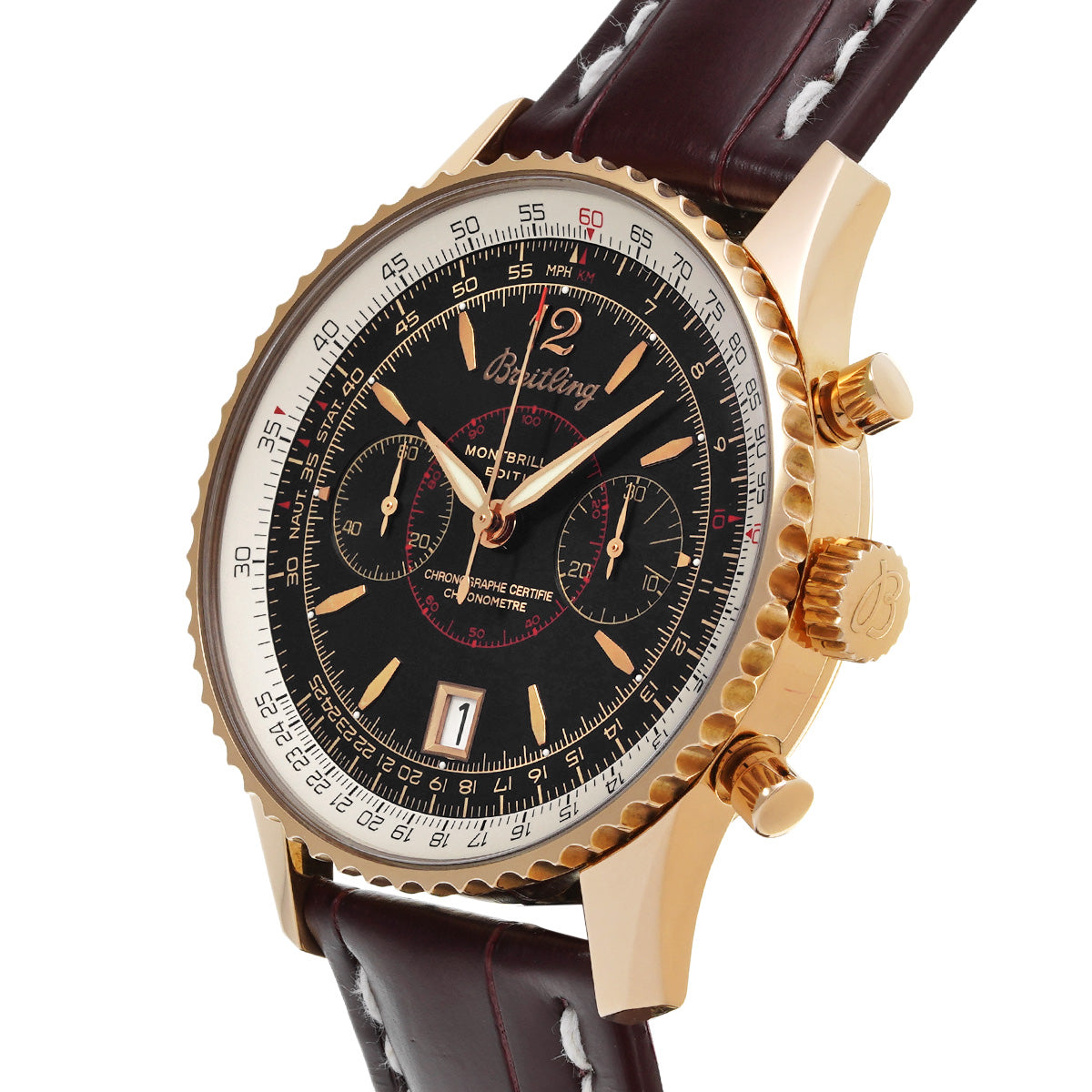 H483B77KBA Montbrillant Edition Black BREITLING Men's [Pre-Owned].