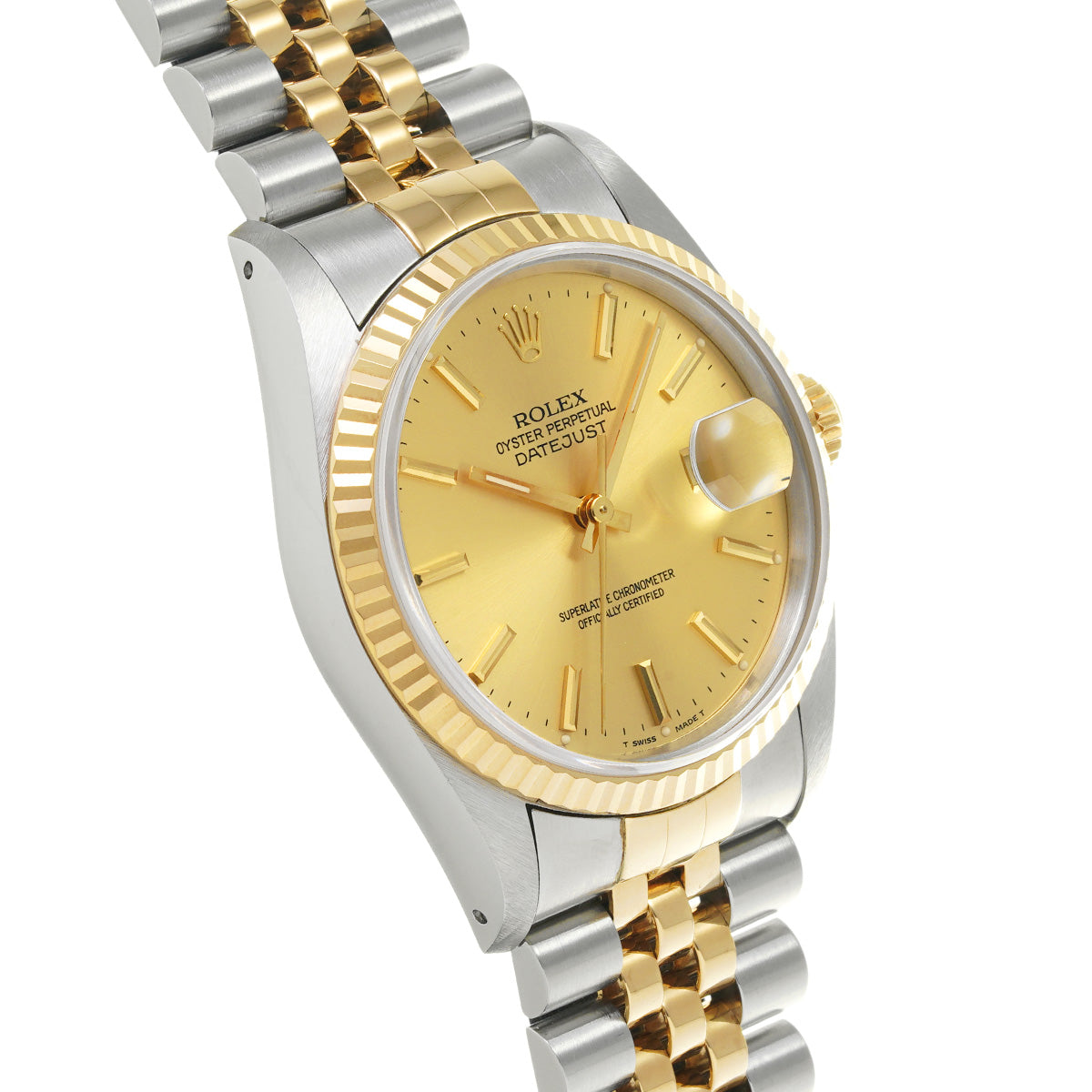 Datejust 16233 X (manufactured circa 1991) Champagne ROLEX Men's [Pre-Owned].