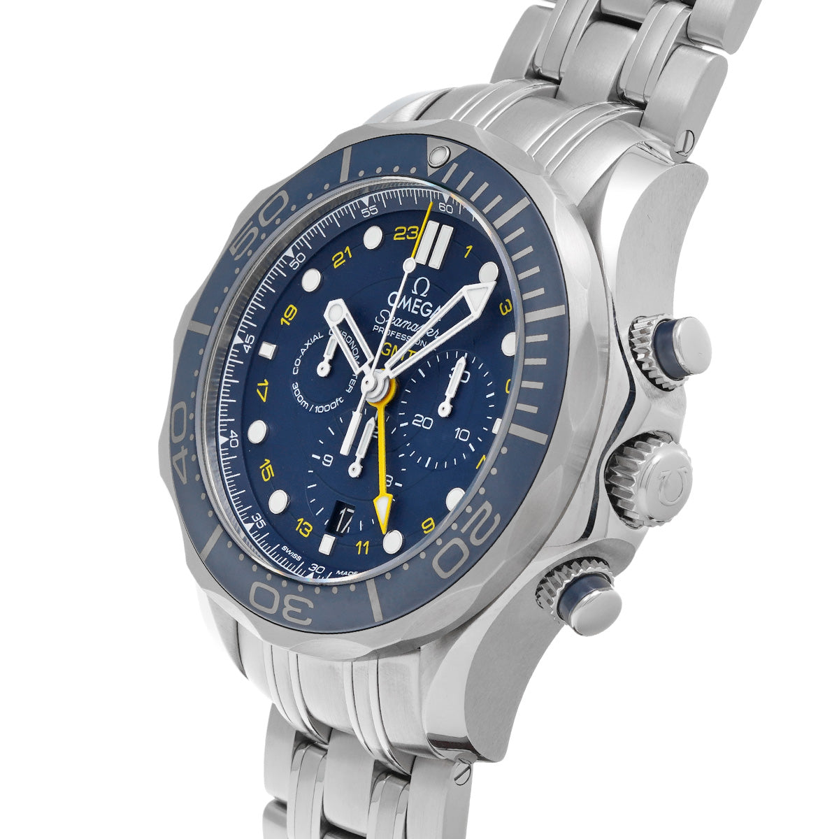 Seamaster Diver 300M Co-Axial GMT Chronograph 212.30.44.52.03.001 Blue OMEGA Mens [Pre-Owned].