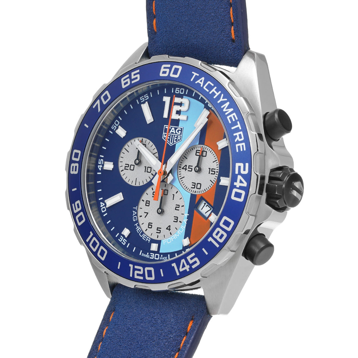 Formula 1 Quartz Chronograph Gulf CAZ101N.FC8243 Blue TAG HEUER Men's [Pre-owned]