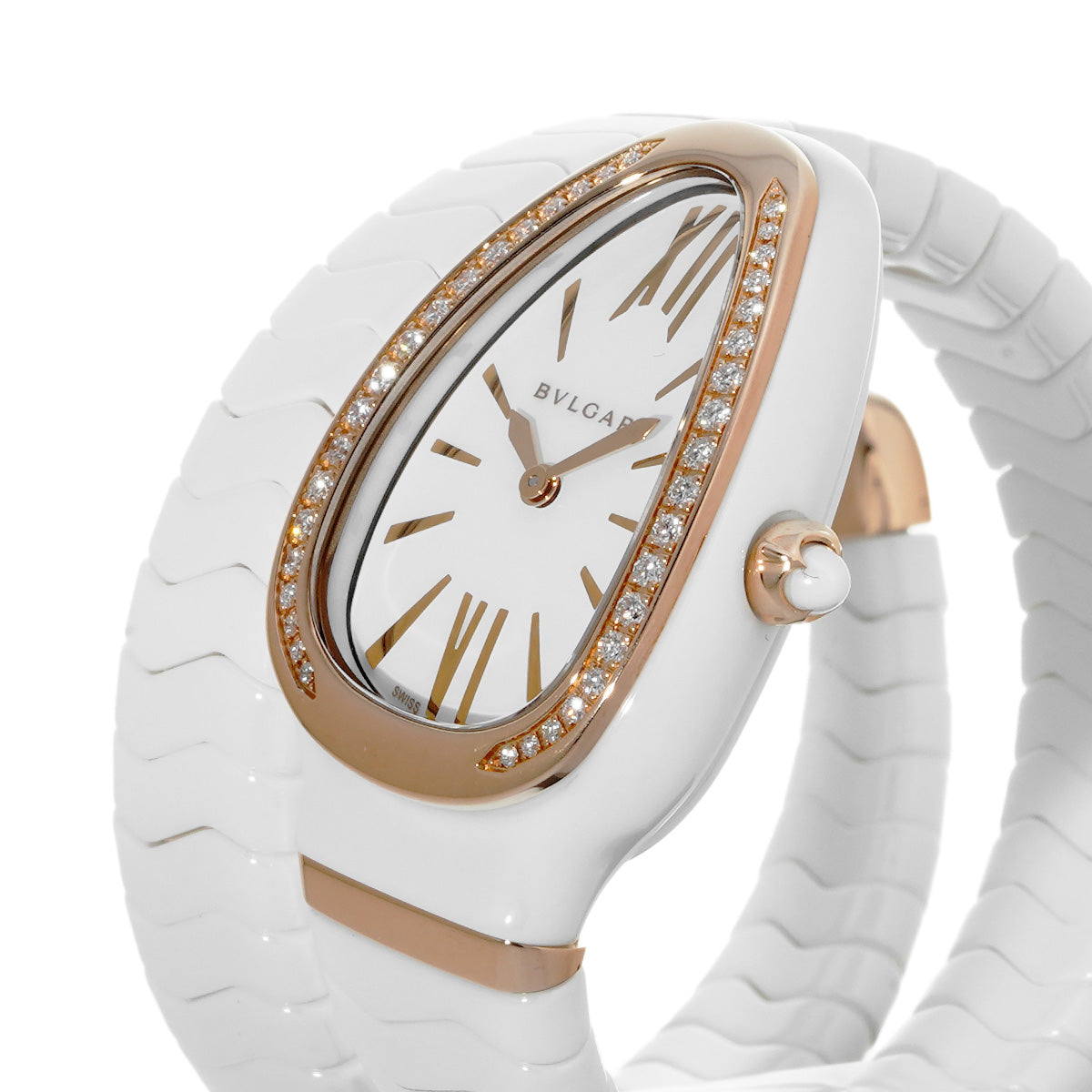 Serpenti Spiga SPC35WG White BVLGARI Ladies [Pre-owned].