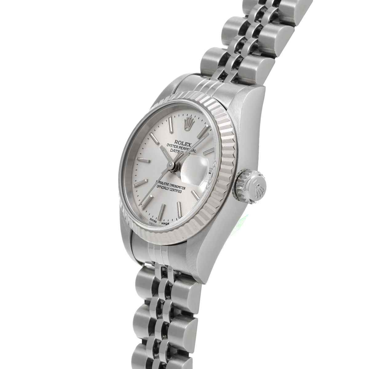 DATE JUST 79174 A (manufactured circa 1999) Silver ROLEX Ladies [Pre-owned].